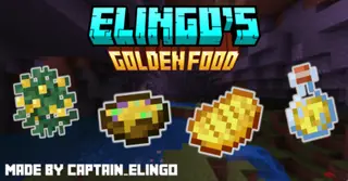Elingo's Golden Food Addon (1.20) – MCPE/Bedrock Mod