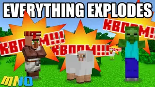 Everything Explodes Addon (1.19) – MCPE/Bedrock Mod