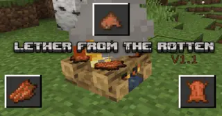 Leather from the Rotten Addon (1.19) – MCPE/Bedrock Mod