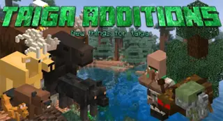 Taiga Additions Addon (1.19) – MCPE/Bedrock Mod