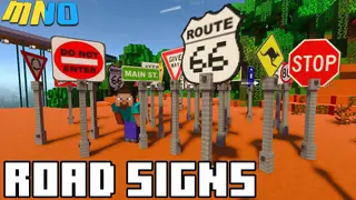 Road Signs & Traffic Lights Addon (1.19) – MCPE/Bedrock Mod