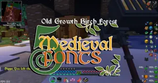 Gothic RPG Font Texture Pack (26.x, 1.21) – MCPE/Bedrock