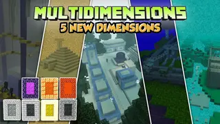 Multidimension Addon (1.19) – MCPE/Bedrock Mod