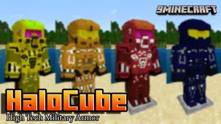 HaloCube Addon (1.19) – MCPE/Bedrock High Tech Armor Mod