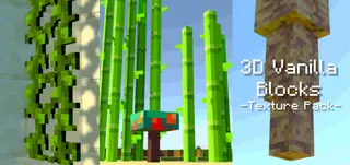 3D Vanilla Blocks Texture Pack (1.21, 1.20) – MCPE/Bedrock