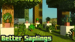 Better Saplings & Mushrooms Texture Pack (1.26+, 1.21) – MCPE/Bedrock