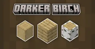 Darker Birch Wood Texture Pack (26.x, 1.21) – MCPE/Bedrock