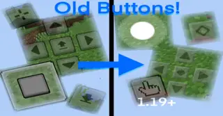 Old Buttons 1.19+ Texture Pack (1.21, 1.20) – MCPE/Bedrock