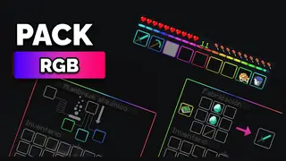 Animated RGB XP Bar & Classic Inventory GUI Pack (26.x, 1.21) – MCPE/Bedrock
