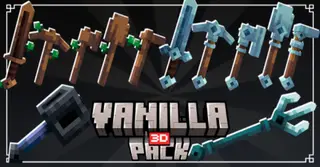 Vanilla 3D Texture Pack (26.x, 1.21) – MCPE/Bedrock