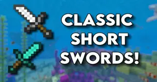Classic Short Sword Texture Pack (1.26+, 1.21) – MCPE/Bedrock
