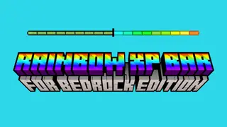 Rainbow XP Bar Texture Pack (1.21, 1.20) – MCPE/Bedrock