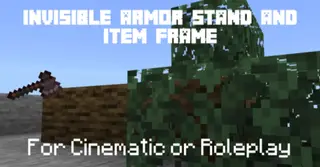 Invisible Armor Stand and Item Frame Texture Pack (26.x, 1.21) – MCPE/Bedrock