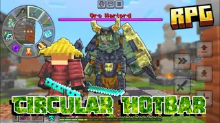 Circular Hotbar Texture Pack (26.x, 1.21) – MCPE/Bedrock RPG Pack