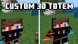 Custom 3D Totem's Texture Pack (1.26+, 1.21) – MCPE/Bedrock