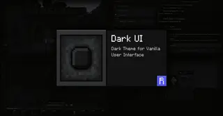 Dark UI Texture Pack (1.20, 1.19) – MCPE/Bedrock