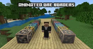 Animated Ore Borders Texture Pack (1.26+) – MCPE/Bedrock