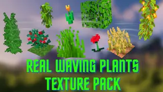 Real Waving Plants Texture Pack (1.20, 1.19) – MCPE/Bedrock