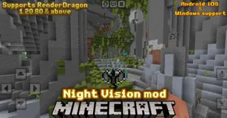 Night Vision Pack for RenderDragon (1.26+, 1.21) – MCPE/Bedrock
