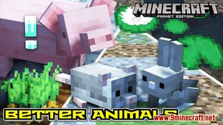 Better Animals Plus Texture Pack (1.26+, 1.20) – Minecraft PE/Bedrock