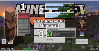 Vietnamese MCPE Texture Pack (1.21, 1.20) – Vietnameseization Package