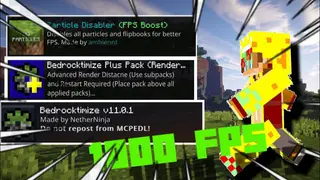 Bedrocktimize (1.19, 1.18) – Better UI, Distance Chunks, FPS Boost