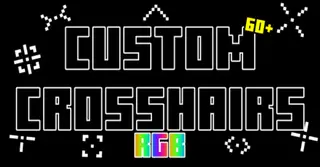 60+ Custom RGB Crosshair Texture Pack (1.26+, 1.21) – MCPE/Bedrock