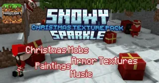 Snowy Sparkle Resource Pack (1.20, 1.19) – MCPE/Bedrock Christmas Pack