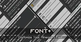 Font Plus Texture Pack (1.26+, 1.21) – MCPE/Bedrock