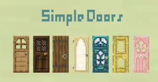 Simple Doors Texture Pack (1.20, 1.19) – MCPE/Bedrock