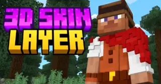 3D Skin Layer Texture Pack (26.x, 1.21) – MCPE/Bedrock