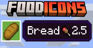 Food Icons Texture Pack (1.21, 1.20) – MCPE/Bedrock