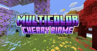 Multicolor Cherry Biome Texture Pack (1.20) – MCPE/Bedrock
