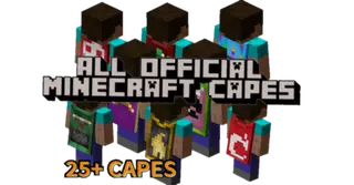 All Official Minecraft Capes Texture Pack (1.26+) – MCPE/Bedrock