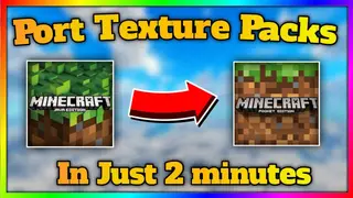 How to port Java Texture Packs to MCPE/Bedrock Edition in 2023