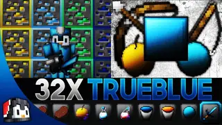 TrueBlue [32x] Texture Pack (1.19) – MCPE/Bedrock PvP Pack