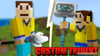 Custom 3D Trident Texture Pack (26.x, 1.19) for MCPE/Bedrock Edition