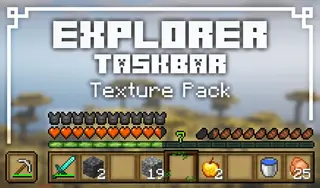 Explorer Hotbar Texture Pack (1.19) – MCPE/Bedrock