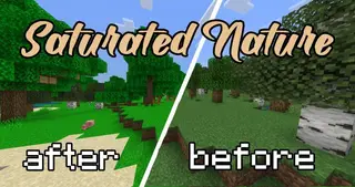 Saturated Nature Texture Pack (1.19) – MCPE/Bedrock