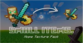 Small Items Texture Pack (1.26+, 1.21) – MCPE/Bedrock Mini PvP Items