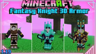 Fantasy Knight 3D Armor & Helmets Pack (26.x, 1.19) – MCPE/Bedrock