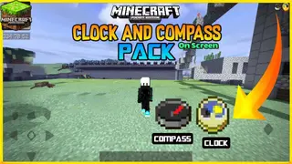 Onscreen Compass & Clock UI Pack (1.19) – MCPE/Bedrock