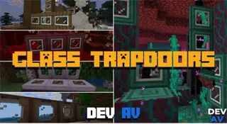 Glass Trapdoors Texture Pack (1.19) – MCPE/Bedrock