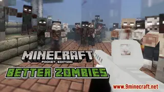 Better Zombies Texture Pack (1.19) for Minecraft PE/Bedrock