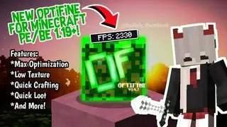 OptiFine BE V14.7 (1.19, 1.18) – Max Optimization, Low Texture, Quick Loot