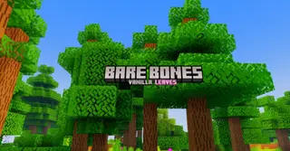 Bare Bones Vanilla Leaves Texture Pack (26.x, 1.21) – MCPE/Bedrock