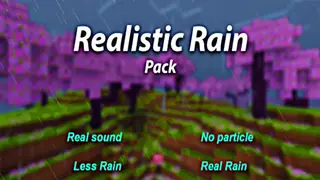 Realistic Rain Texture Pack (1.21, 1.20) – MCPE/Bedrock