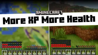 More XP More Health Mod (26.2, 1.21.1) – Increases Maximum Health With XP Level