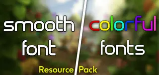 Smooth & Colorful Fonts Pack (1.21, 1.20) – MCPE/Bedrock