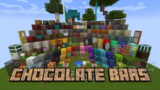 Chocolate Bars Texture Pack (26.x, 1.21) – MCPE/Bedrock